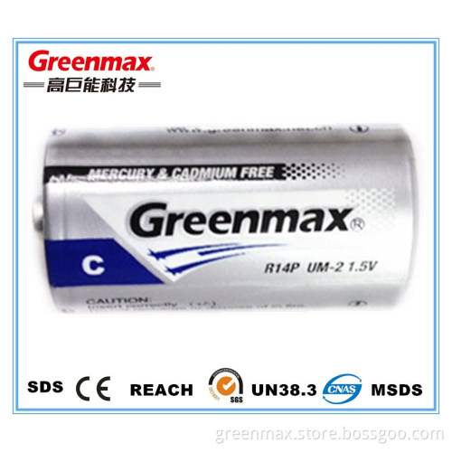High quality C Size R14 Battery 1.5vr14p